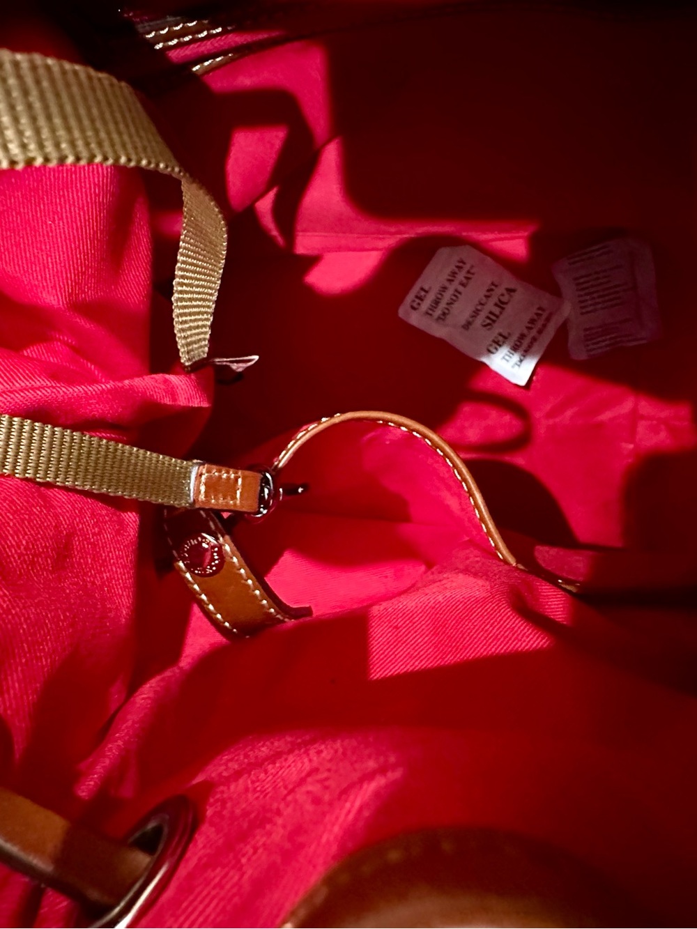 Dooney & Bourke Orange Suede Bucket Bag - Picture 9 of 12